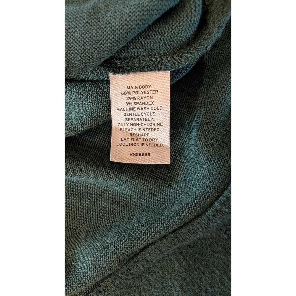 Caslon Deep Teal Brushed Knit Cowl Neck Tunic Sweater 3X Plus Size Cozy - Picture 8 of 8